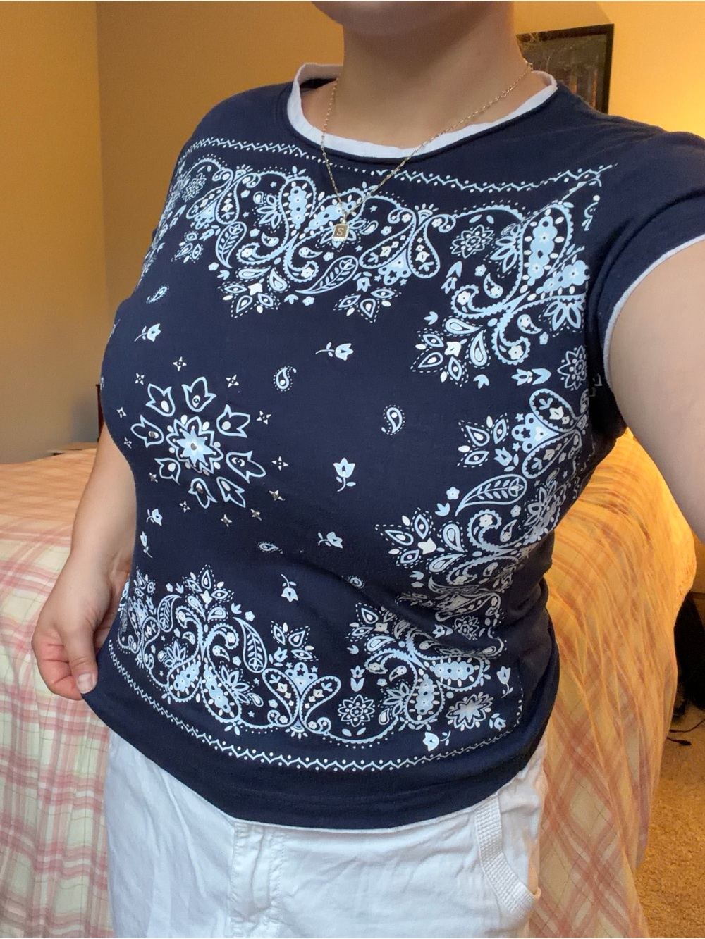 Vintage Y2K Energie Bohemian Print Tee - Cyber Boho Indie Sleaze Top
